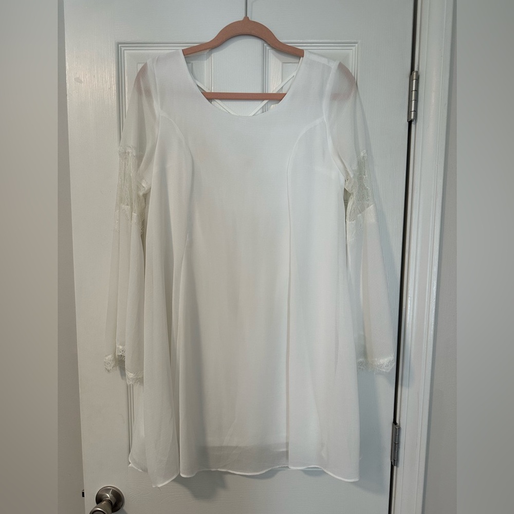 White lace dress